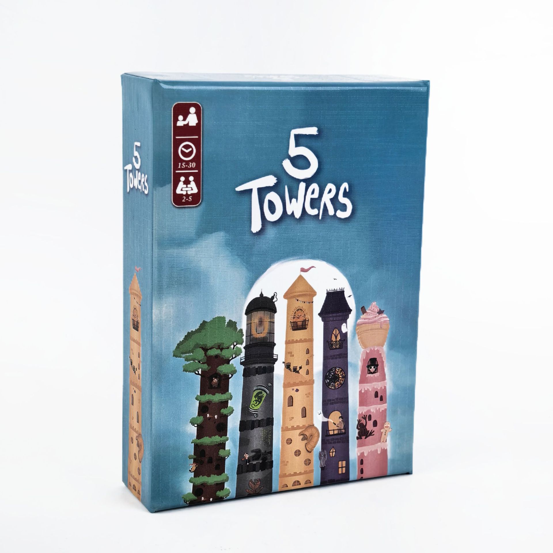 Board Game For 5 Players - 5 Kuleli Strateji İstifleme Kulesi Bulmaca