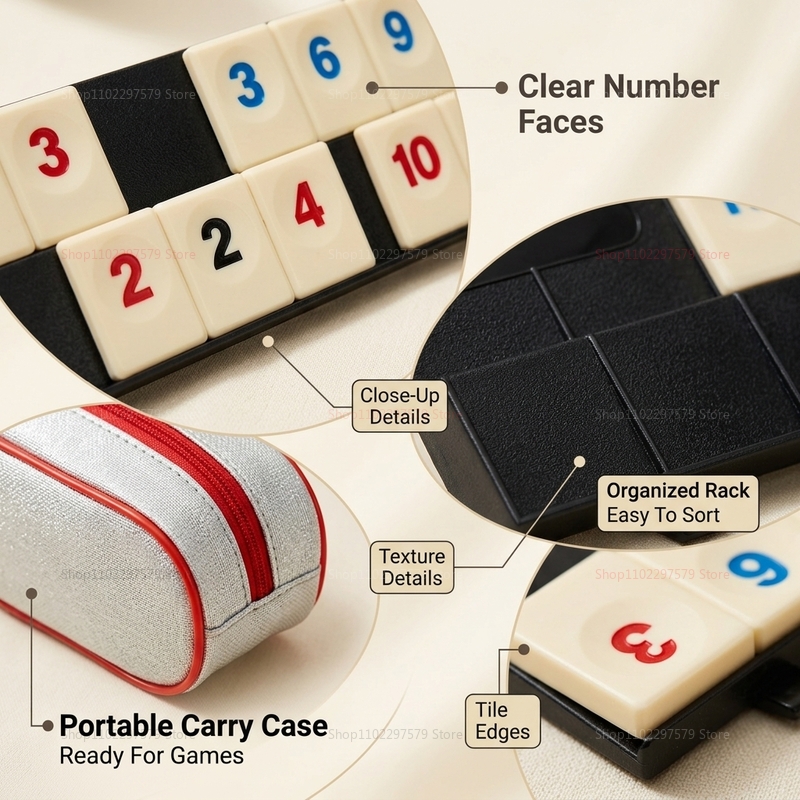2026 Yeni Rummy Cube Oyun Seti - Board Game Sequence incelemesi ve fiyatı