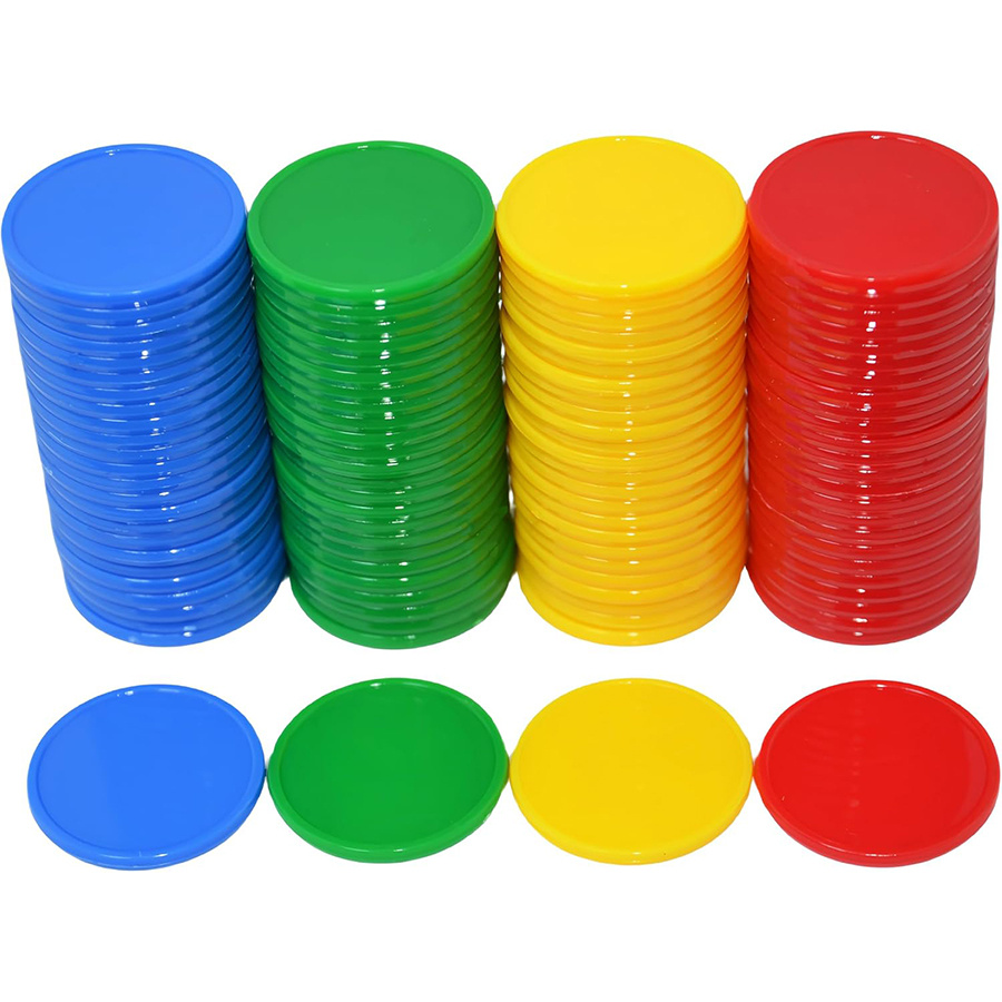100 Fiş ve 10 Zar Seti - 19mm  - Board Game Sequence incelemesi ve fiyatı